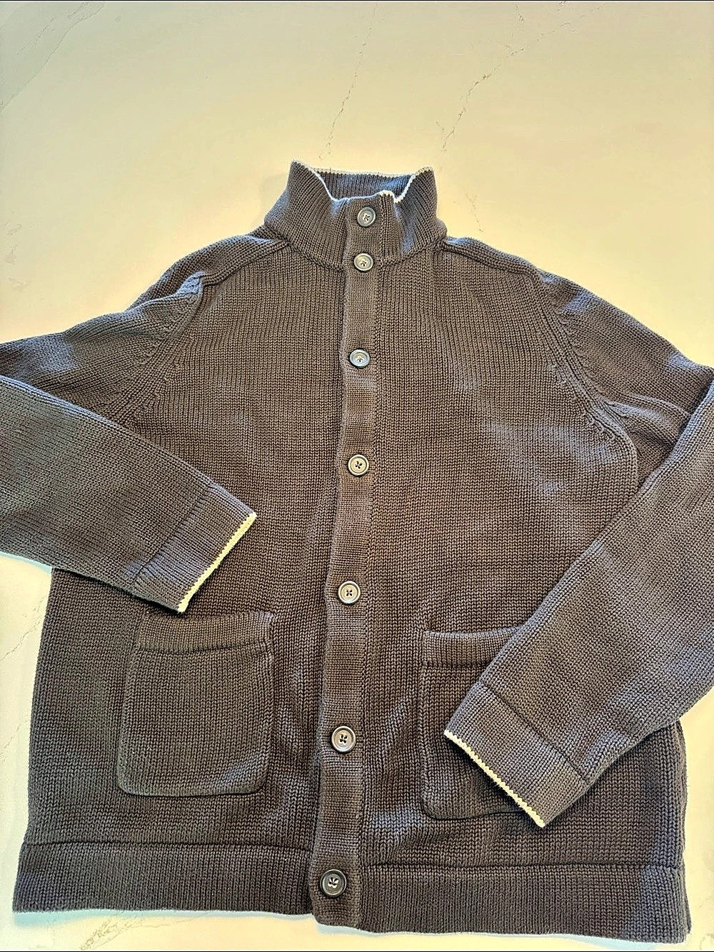 Banana Republic Heavy Men's Gray Cardigan XL